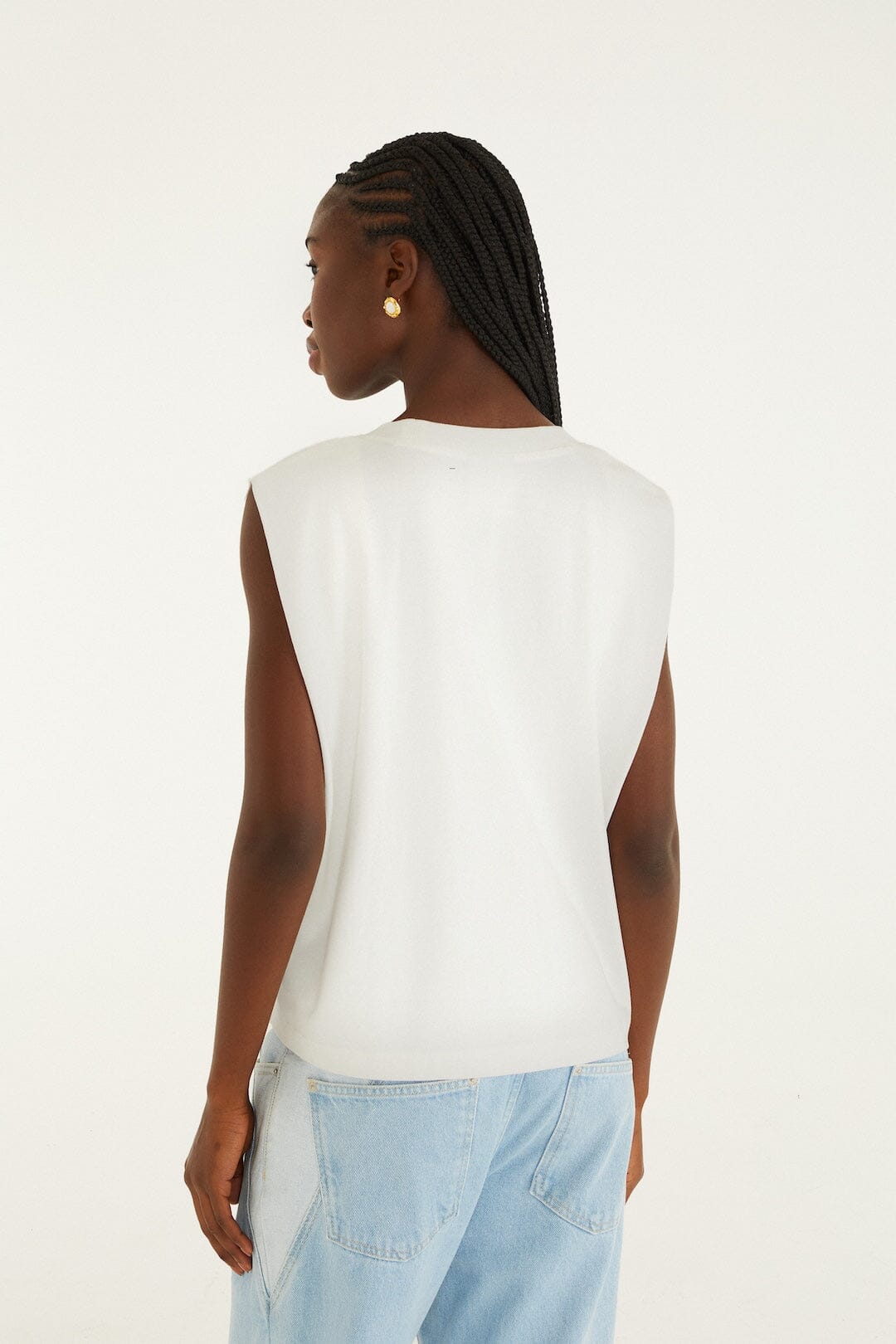 Off-White Beaded Flowers T-Shirt