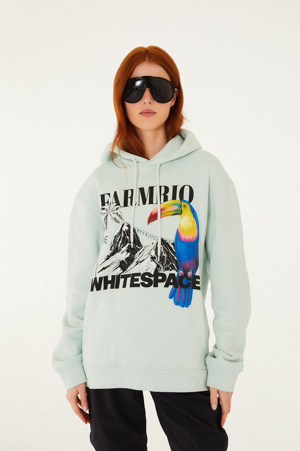Blue And White Farm Rio Space Sweatshirt