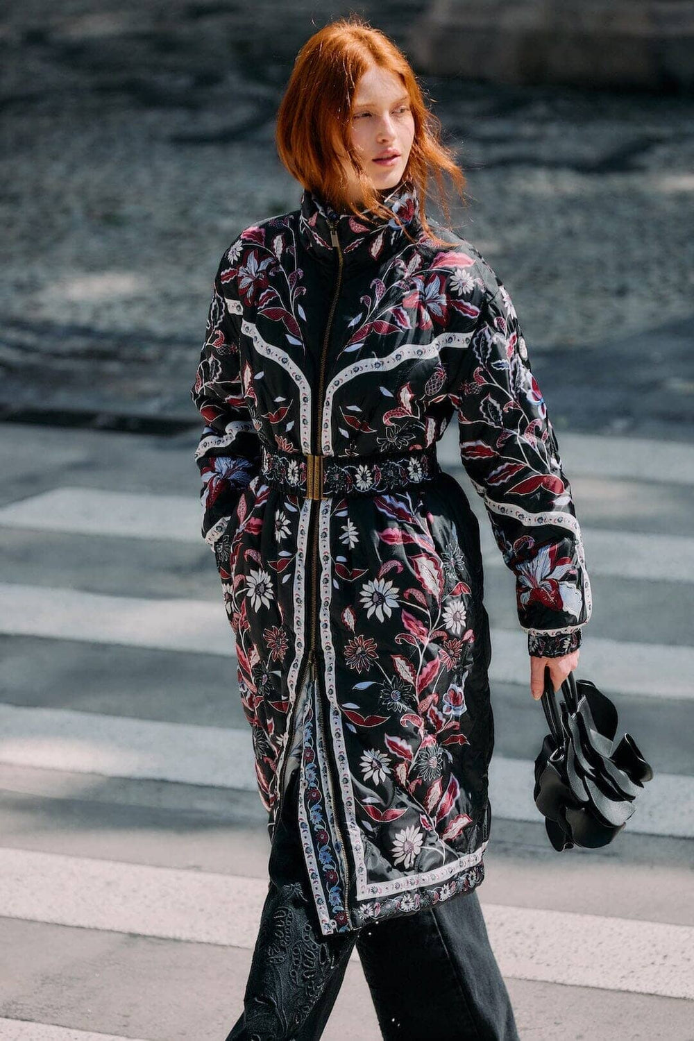 Black Marcelle Reversible Maxi Puffer Jacket