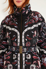 Black Marcelle Reversible Maxi Puffer Jacket