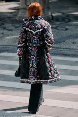 Black Marcelle Reversible Maxi Puffer Jacket