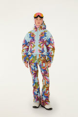 Blue Macaw Puffer Jacket