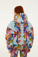 Blue Macaw Puffer Jacket