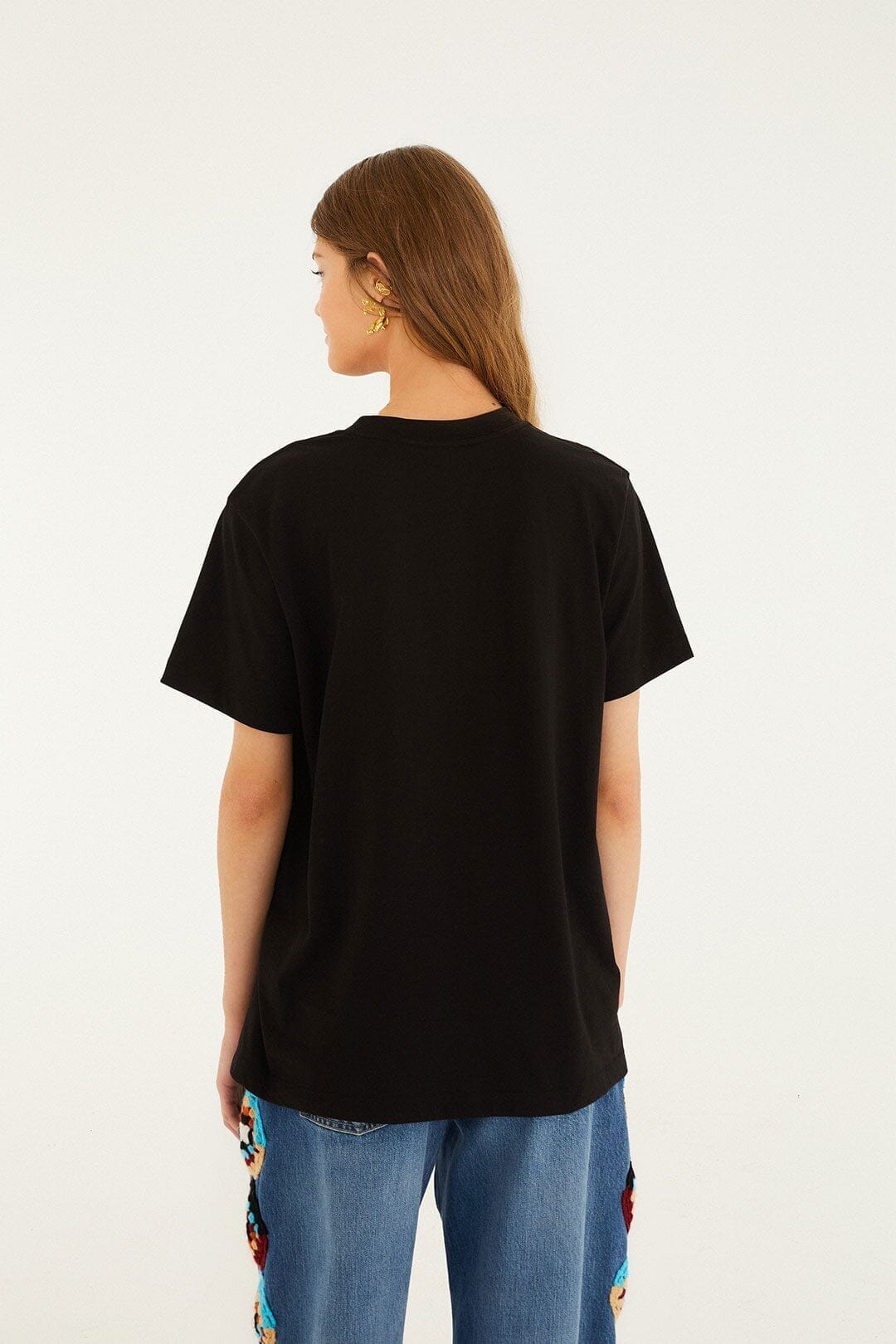Black Nyc Skating Organic Cotton T-Shirt