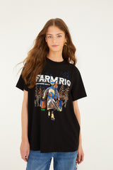 Black Nyc Skating Organic Cotton T-Shirt