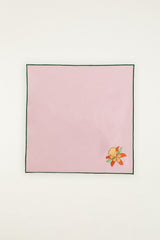 Floral Nature Embroidered Set Of 2 Cloth Napkins