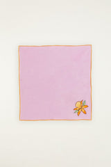 Floral Nature Embroidered Set Of 2 Cloth Napkins