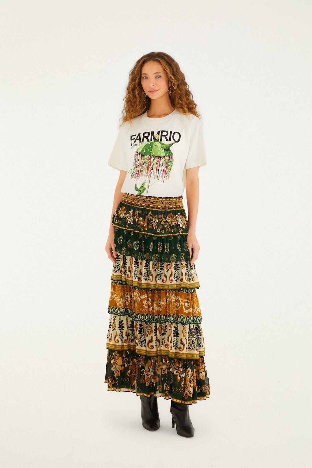 Off-White Xmas Bikinis Organic Cotton T-Shirt