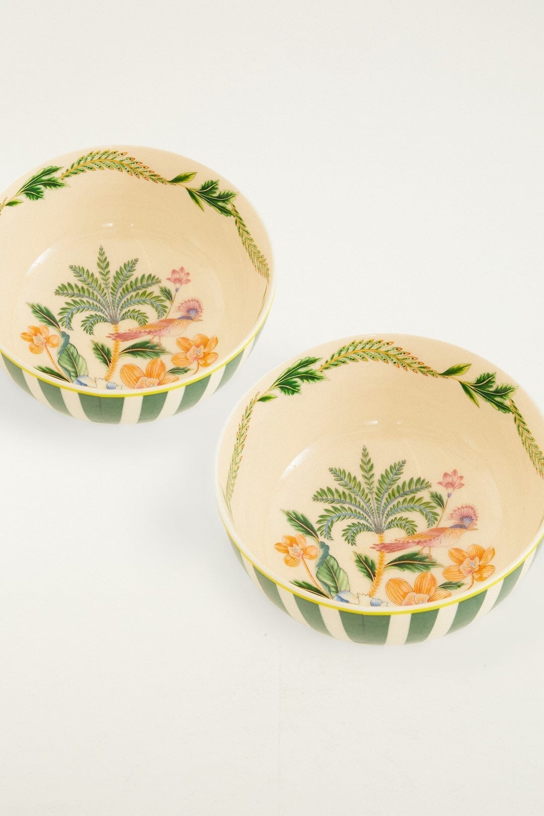 Floral Nature Set Of 2 Bowls