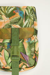 Green Bird Jungle Crossbody Bag
