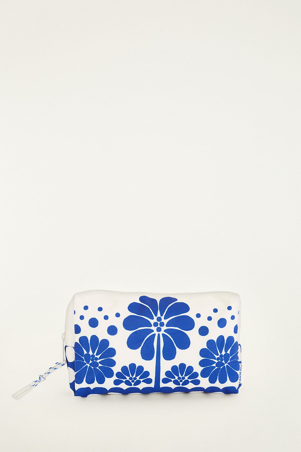 Blue Macaw Striped Pouch Bag