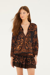 Black Cornely Ainika Lenzing� Ecovero� Viscose Mini Skirt