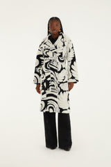 Hearts And Bananas Fleece Coat