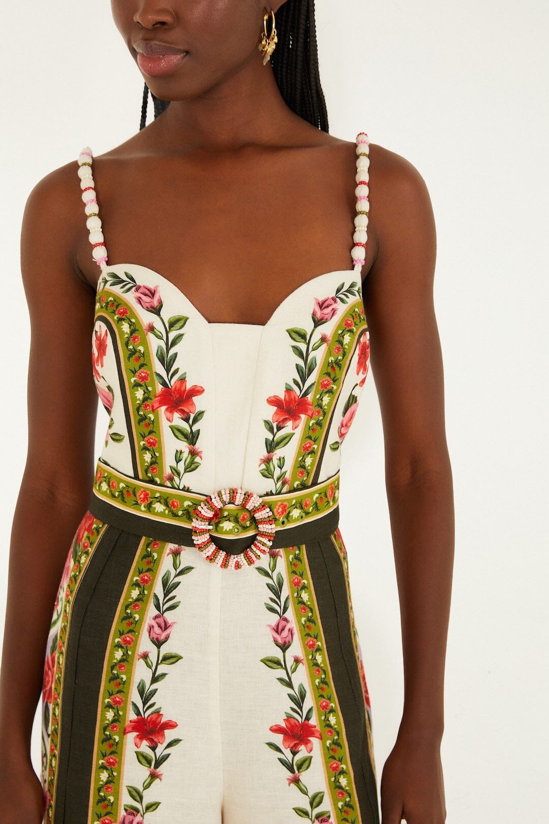 Sand Wonder Rio Sleeveless Euroflax� Premium Linen Wide-Leg Jumpsuit