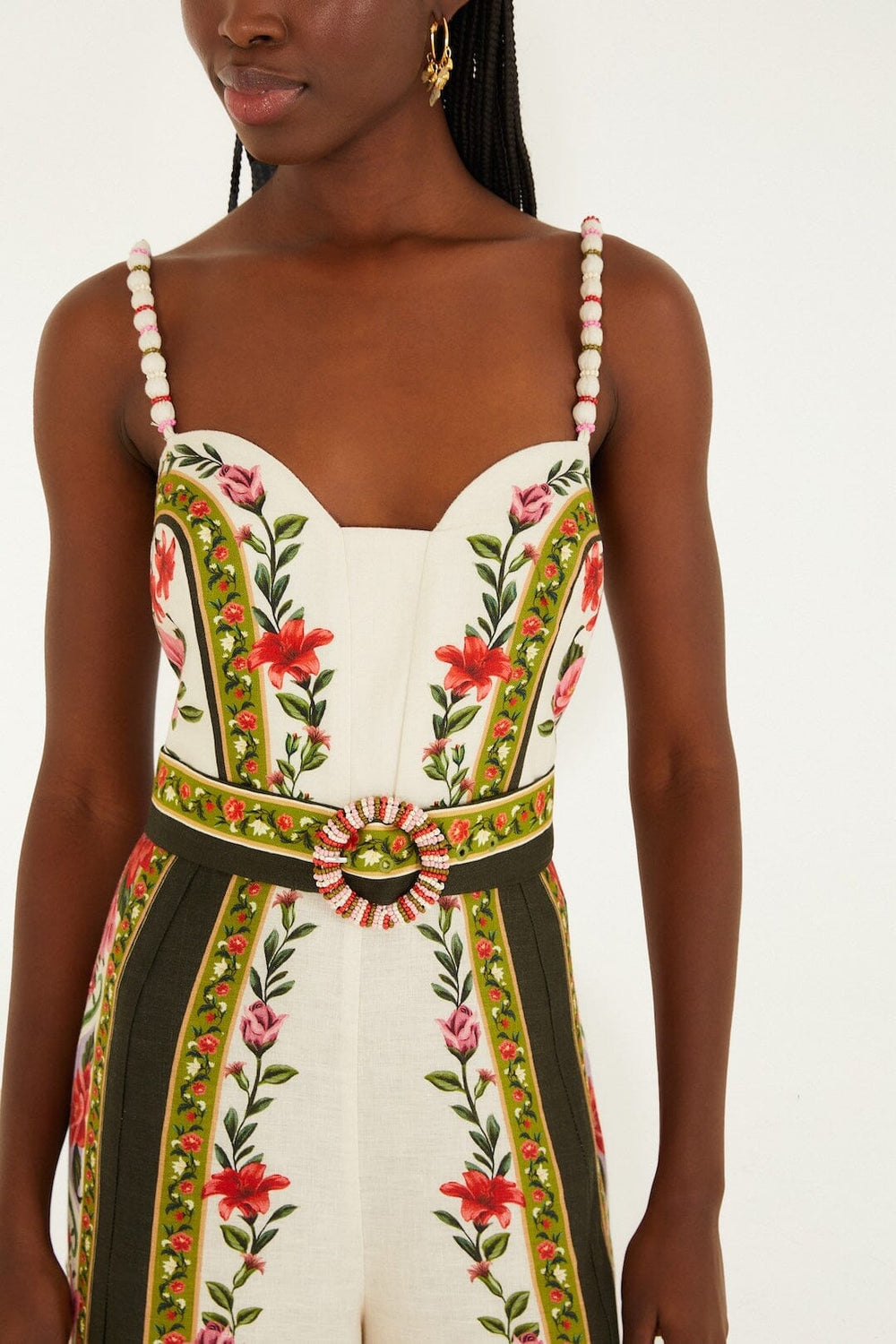 Sand Wonder Rio Sleeveless Euroflax� Premium Linen Wide-Leg Jumpsuit