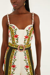 Sand Wonder Rio Sleeveless Euroflax� Premium Linen Wide-Leg Jumpsuit