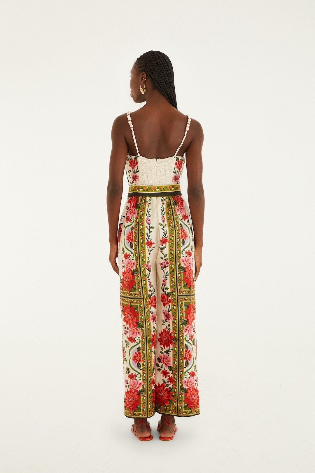 Sand Wonder Rio Sleeveless Euroflax� Premium Linen Wide-Leg Jumpsuit