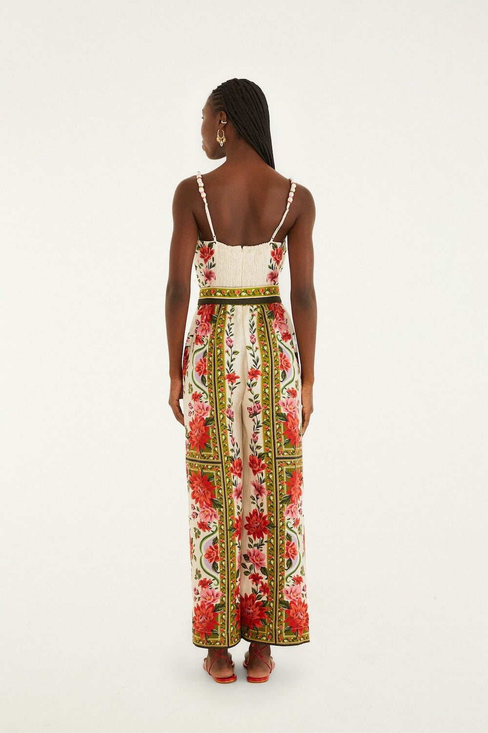 Sand Wonder Rio Sleeveless Euroflax� Premium Linen Wide-Leg Jumpsuit