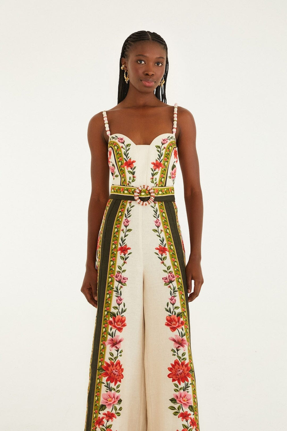 Sand Wonder Rio Sleeveless Euroflax� Premium Linen Wide-Leg Jumpsuit